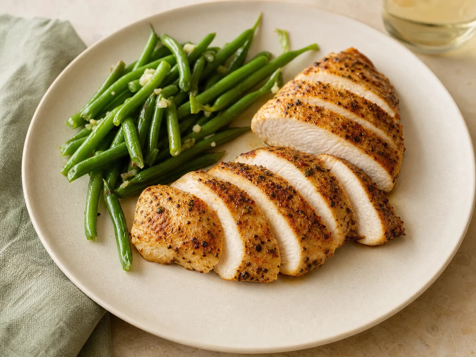 Air-fryer chicken breast for two