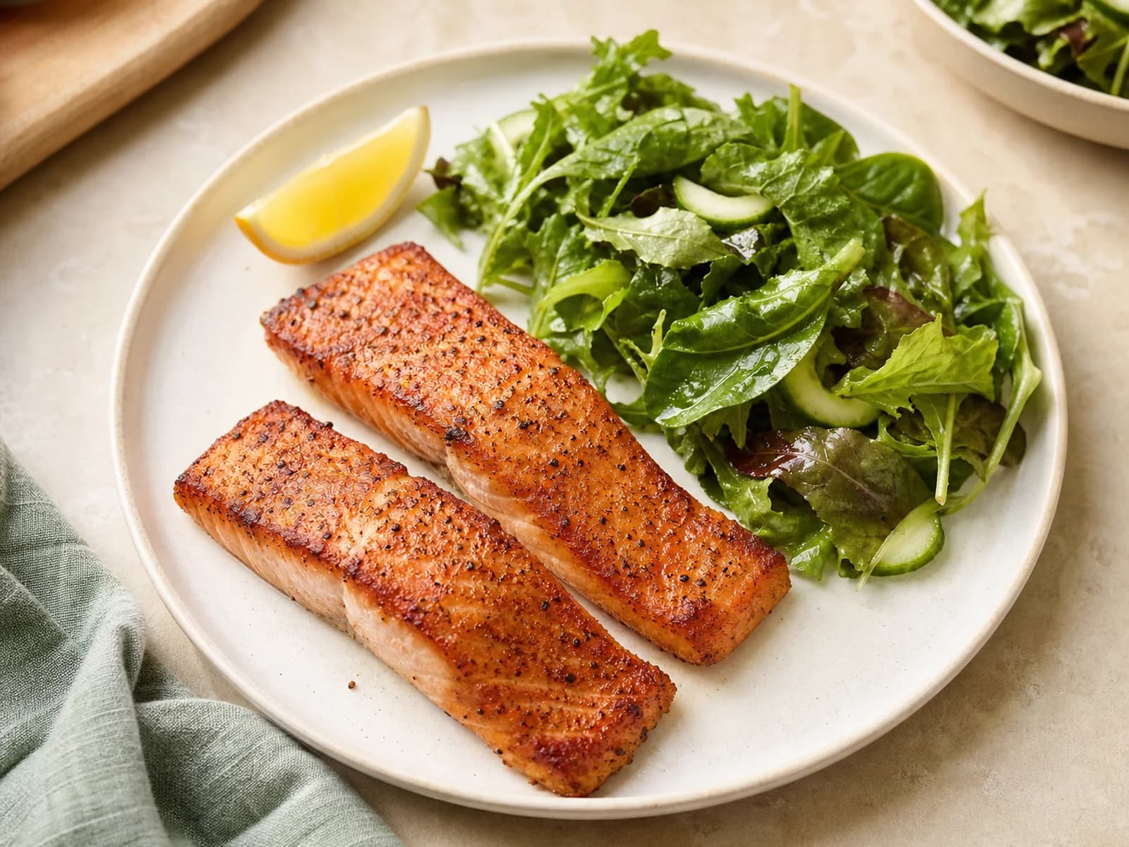 Air-fryer salmon fillets
