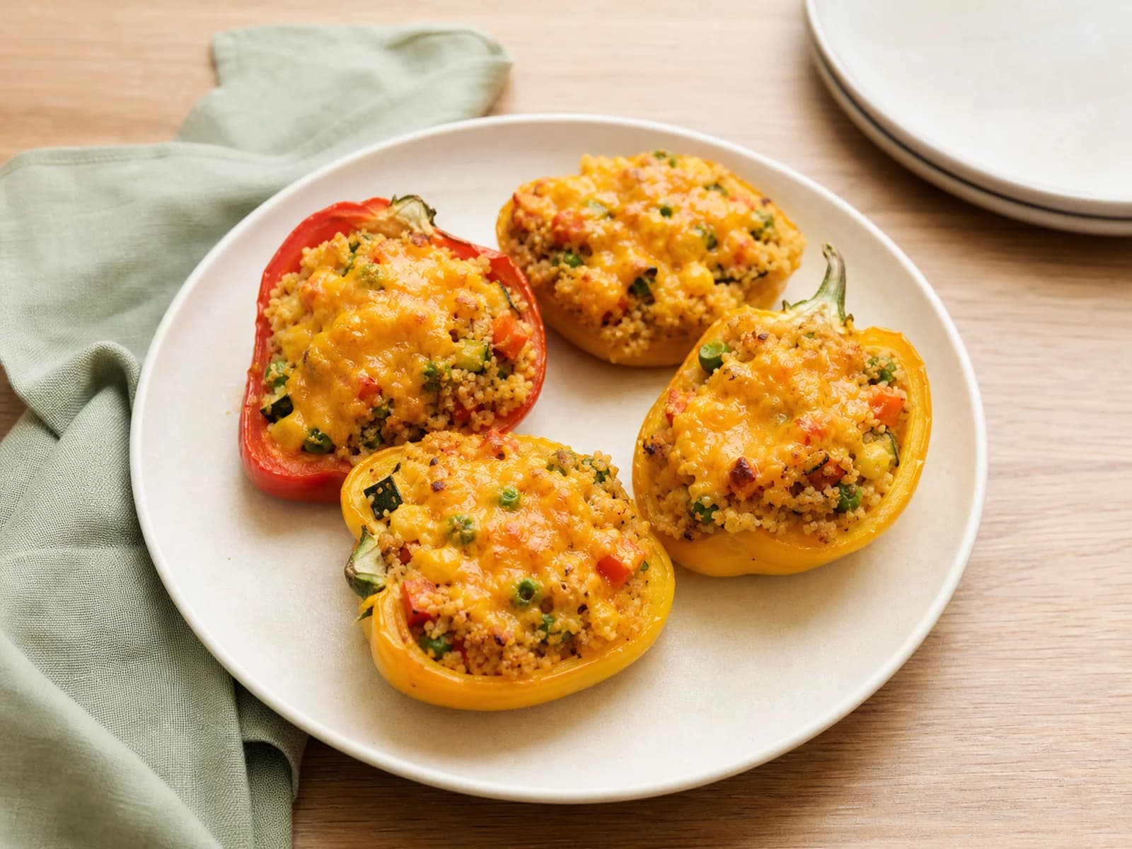 Air-fryer stuffed peppers