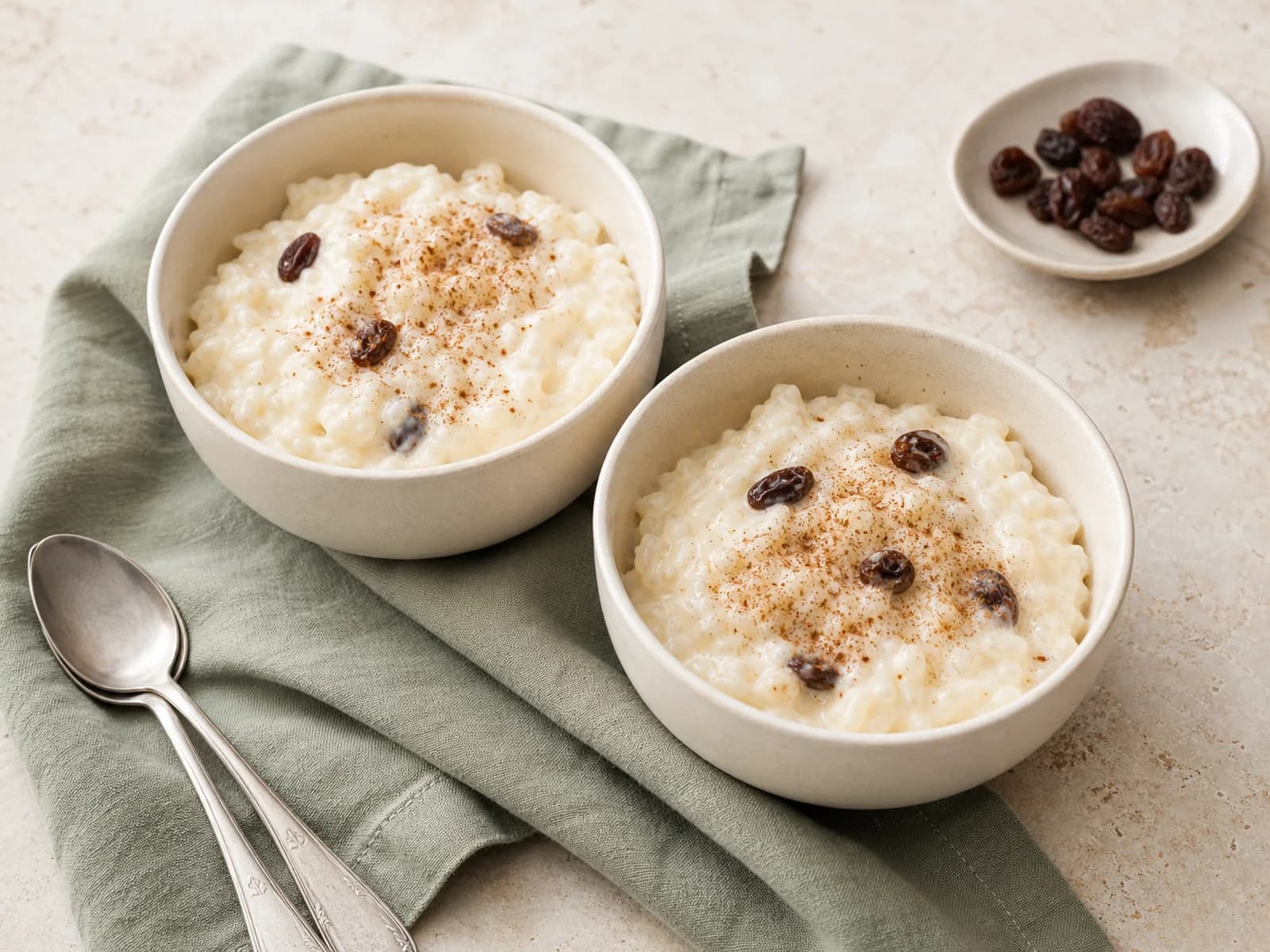 Leftover rice pudding for two