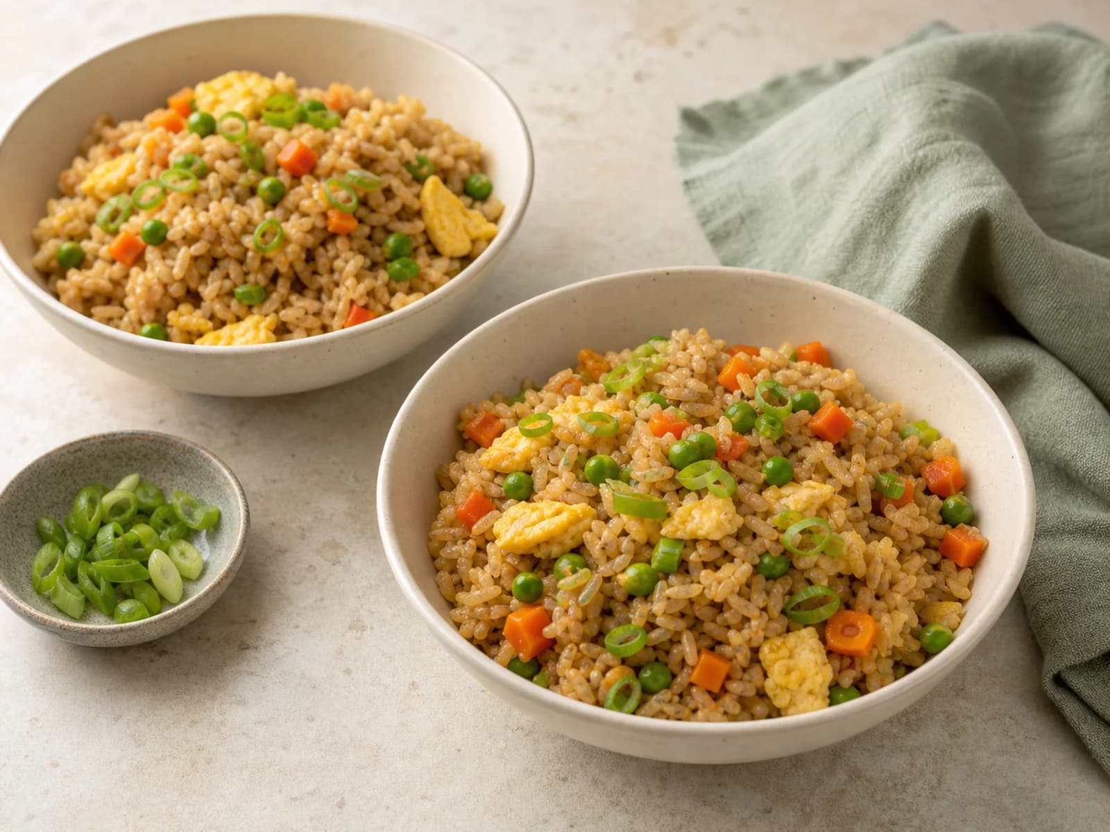 Leftover vegetable fried rice