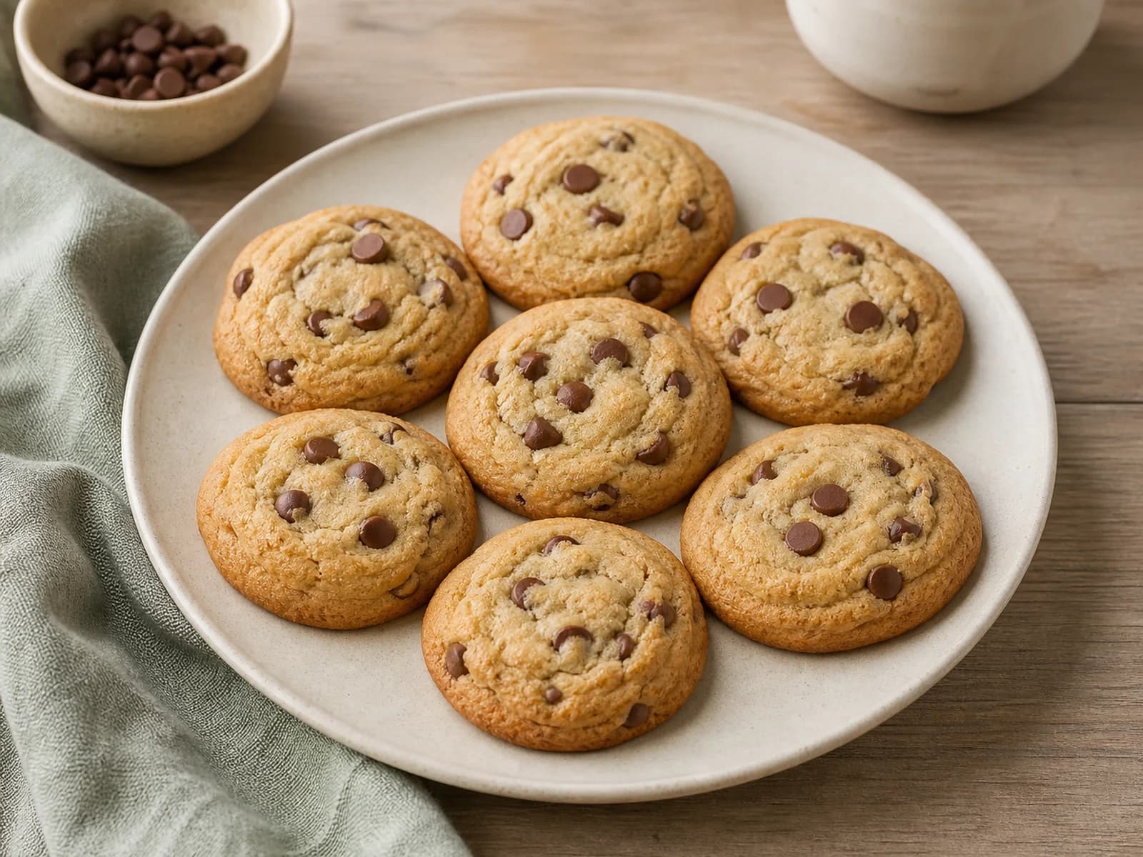 Small-batch chocolate-chip cookies