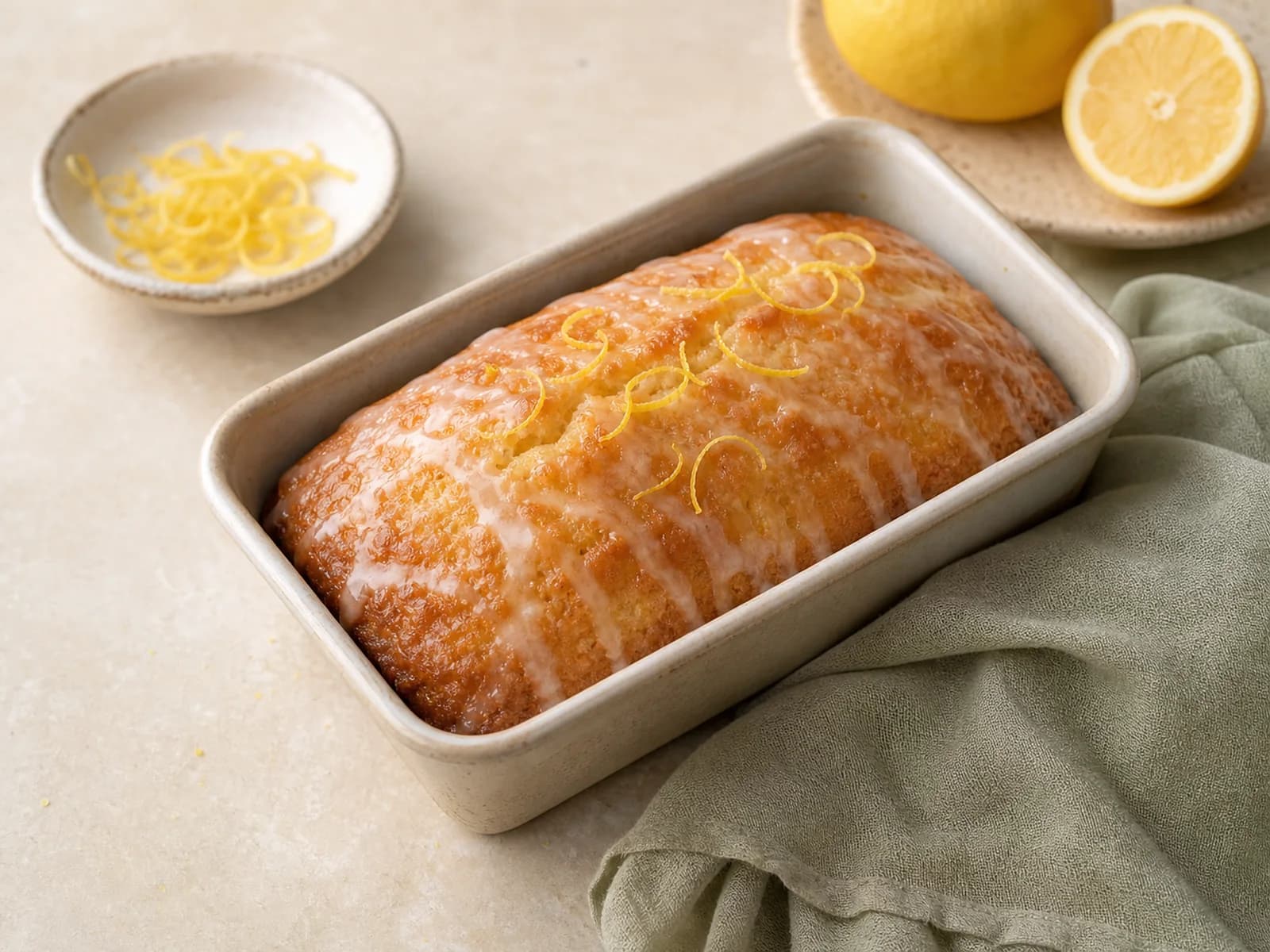 Small-batch lemon drizzle loaf