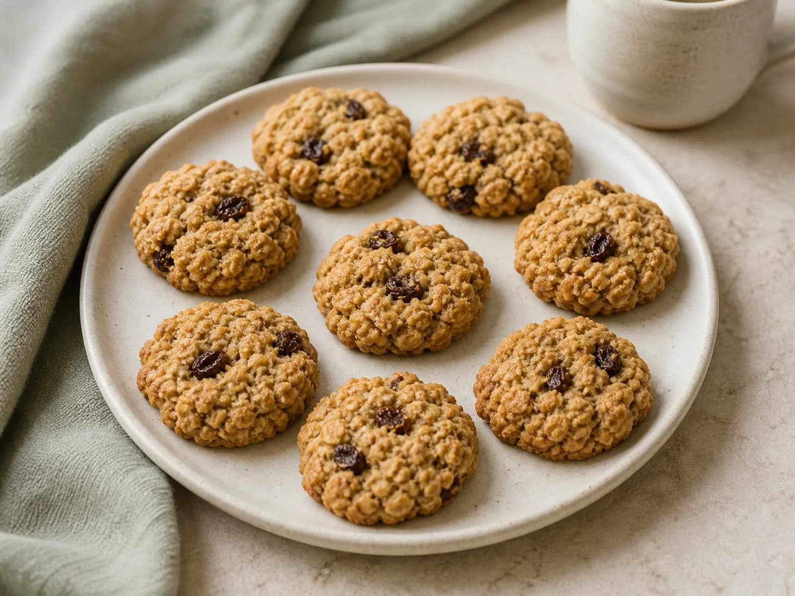Small-batch oatmeal cookies