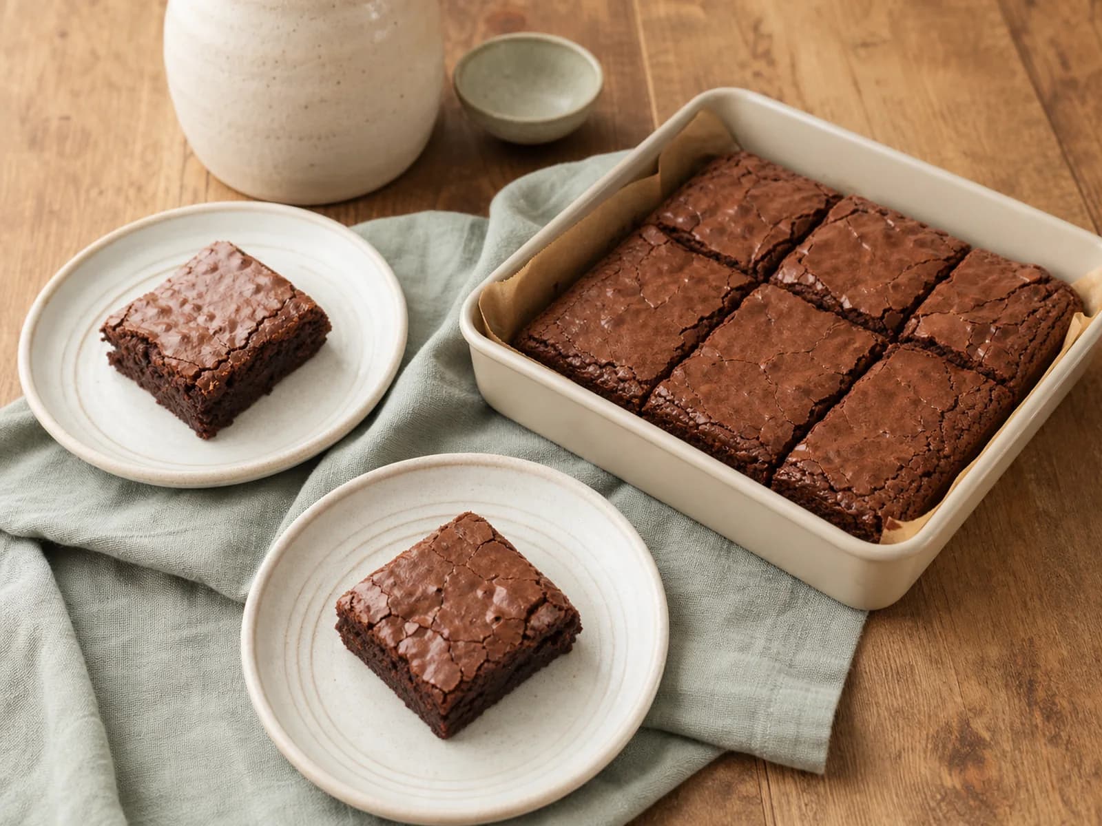 Two-person chocolate brownies