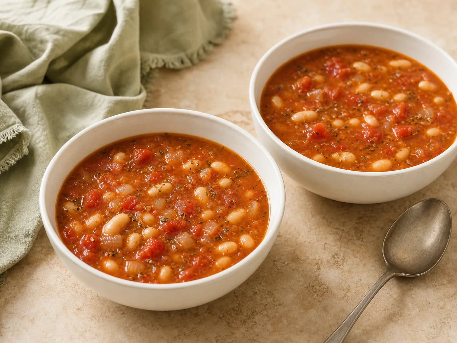 White bean and tomato soup